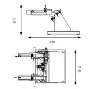 Liaison retourneur machines pour palettes - Platon - 802 kg - Rotation 180° - Réglage motorisé_1