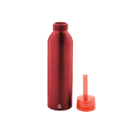 Gourde de sport - aluminium recyclé - 600 ml - couvercle assorti - sangle en silicone_1