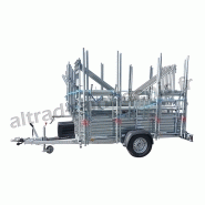 Remorque échafaudage Aeris88 - 80m² - 1 essieu central 1350 kg - Charge utile 950 kg_1