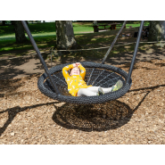 Balançoire Stratus pour aires de jeux - réf 8000751 - Hags - structure en acier - couleur gris - fondation à enterrer_1