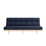 Banquette convertible futon LEAN - Pin massif - Coloris bleu marine - Couchage 130x190 cm - Marque KARUP_1