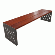 Banquette VENISE acier et bois_1
