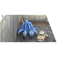 Benne et grappin électrohydraulique - Capacité 2 à 50 tonnes et volume allant de 0.5 à 30m³_1