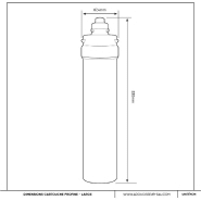 Filtre sous évier pour eau de ville avec kit flexible 3/8'' - FSE3 POLAR