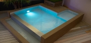 Combi Spa Design - Spa-jacuzzi de nage avec hydromassage et éclairage LED - Modulable et personnalisable_1
