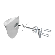 Demi-miroir panoramique vision à 180° - MICHATEL 307 - 1/2 diamètre 300 mm - Garantie 3 ou 6 ans_1