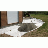 Feutre géotextile - 90g/m² - 1x25m - Stabilisation des allées et terrasses, préparation des sols, protection des végétaux, filtration des eaux_1