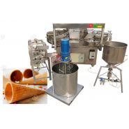 Machine à gaufres pour cônes de glace avec 9 moules
