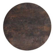 Plateau rond de table d'intérieur Tavola  Ø60 cm stratifié Underground Rouille_1