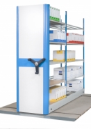 Rayonnages sur base mobile - solution idéale pour archives et milieu industriel - jusqu'à 80% de capacité de stockage en plus_1