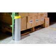 Sabot de protection flexible Rack Guard - métal zinc anti-rouille pour racks à palettes - 2 hauteurs disponibles_1