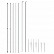 Vidaxl clôture à mailles losangées avec ancrage argenté 2,2x10 m 154023_1