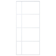 Vidaxl porte coulissante verre esg et aluminium 90x205 cm blanc 151684_1