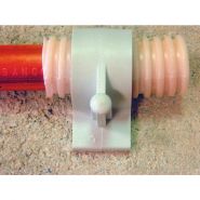 300503 - Colliers de fixation Sider - Capacité de serrage 18 mm - Cheville plastique blanc - Vendu par 100_1