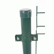 6 colliers de fixation - poteau rond vert Ø 48mm - fixation pour clôture_1