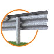 H2-W5 3 ondes 2011 - Glissière de sécurité Marcegaglia Buildtech - Hauteur hors sol 940±30 mm - Acier galvanisé_1