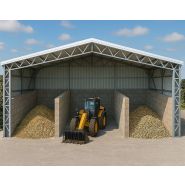 Hangar modulaire démontable avec box- Stockage produit en vrac  matériel et engins - Installation rapide et économique_1