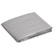 Vidaxl bâche 90 g/m² 8x10 m gris pehd 151479_1