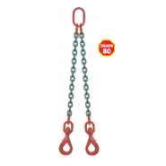 Elingue chaîne avec crochets à émérillon à verrouillage automatique Référence 4307_1