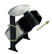 Poubelle extérieur tri sélectif en acier thermolaqué - 2×39 L - Verrouillable avec auvent - Design de luxe_1