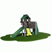 Structure de jeux combinées 1 tour 900 Cruzoe - CRU10901I - CREA Équipements - Pour enfants de 2 à 8 ans - Capacité d'accueil de 10 personnes_1