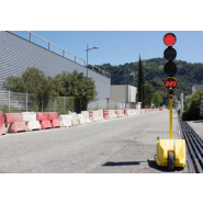 Feux de chantier par 3 - Affichage à 40m - Programmation infrarouge - Autonomie 3 semaines_1