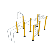 Her-02 - Équipements de street workout Herkules - Station polyvalente - Taille minimum : 140 cm_1