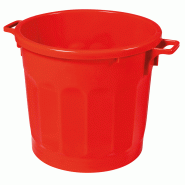 Poubelle ronde tri sélectif 75L Gilac - Rouge_1