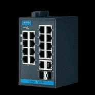 Switch Rail DIN industriel ProView 16 ports FE + 2 Gigabits -40°C à 75°C - Référence EKI-5626CI-EI-AE - Advantech_1