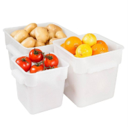 Bac alimentaire 4L 18x18x19cm polypropylène blanc_1