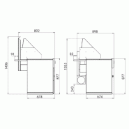 Friteuse SOFINOR à gaz 3 cuves - Cuves rondes Ø400 mm - Capacité 15 à 18 litres - Réf. FGA3GN_1