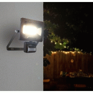 Projecteur mural Nino 20W 1600lm - détecteur de mouvement - couleur noire_1