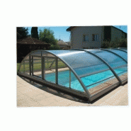 Abri piscine mi-haut Borneo / téléscopique / motorisé / en aluminium thermolaqué et polycarbonate alvéolaire_1