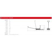 Cr-30-bz - Cric rouleur Sam Outillage - Capacité 3T - Protection caoutchouc et limiteur hydraulique_1