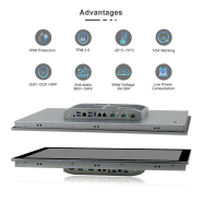 Panel PC industriel fanless 12,1 pouces - Intel Core 12e génération - EVI-12WDC-12th_1
