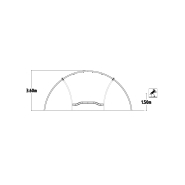 Balançoire Viper avec chaîne plastifiée pour aires de jeux - Réf. 8062081 - Hags_1