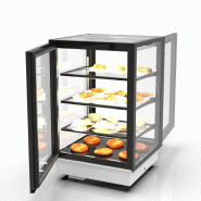 Vitrine chauffante INTEGRA Drop-In - 4 niveaux - 600 mm - H815 mm | Sayl Barcelona - 815 mm, Accès avant et arrière_1