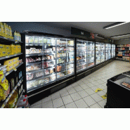 Vitrine réfrigérée pour supermarché à froid positif 1955mm Profondeur 740mm Galaxy+ GP20FGD Black TEFCOLD_1