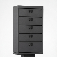 Casier de recharge pour smartphones - Libre-service sécurisé - 10 compartiments USB-C et Lightning_1