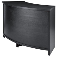 Comptoir courbé Flexia - L146xP65xH90cm - noir vintage - mobilier professionnel robuste_1