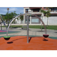 Jeux giratoires - POP LD1MI0040 - Structure en inox pour enfants 6-12 ans - Dimensions 3,25m x 0,40m x 2,00m_1