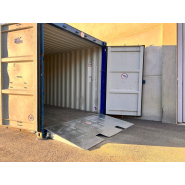 Rampe d'accès pour conteneur au sol - 100% galvanisée à chaud - Capacité 6T - AZ Ramp HCRN-06 GAV_1