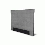 Tête de lit capitonnée SONA - gris 140 x 120 cm - chic et confortable_1
