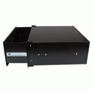 Tiroir de stockage en acier noir 4U pour racks et armoires 48 cm_1