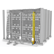 Transstockeur pour le stockage vertical et automatisé de pièces jusqu'à 40 m de hauteur_1