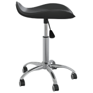 Vidaxl tabouret de salon et spa noir similicuir 323684_1