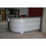 Banque d'accueil fonctionnelle et esthétique - Modules conformes aux normes européennes - Large choix de coloris et tailles_1