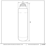 Cartouche filtre charbon actif argent ft88 pour filtre sous évier duo et trio uf_1