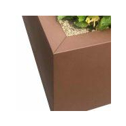 Jardinière sans fond COSMOPOLITAN Carré - 150x150 cm - acier galvanisé - grande contenance_1