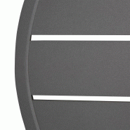 Plateau de table rond en aluminium gris foncé 580 mm | Bolero - FX037_1